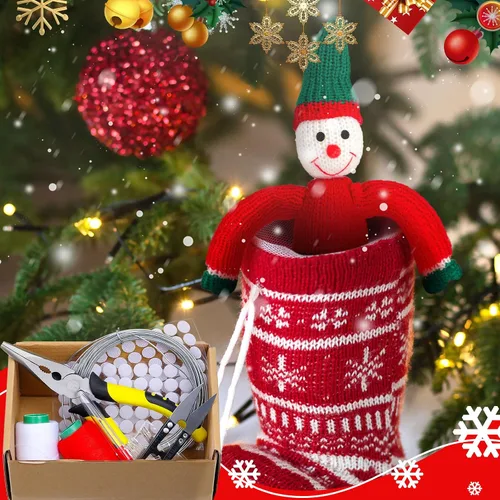Miniatura 5 de Hoolerry Kit de 8 piezas de muñecas de Navidad para hacer tu kit de actualización flexible y flexible, accesorios de herramientas que incluyen