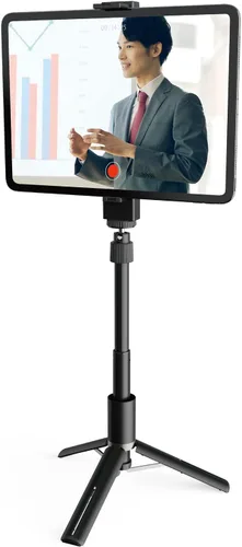 Miniatura 9 de Elecom P-STSRS02ITABK Tripod Selfie Stick for Smartphones, 2-Way Built-in Holder with Accessory Shoe, Black