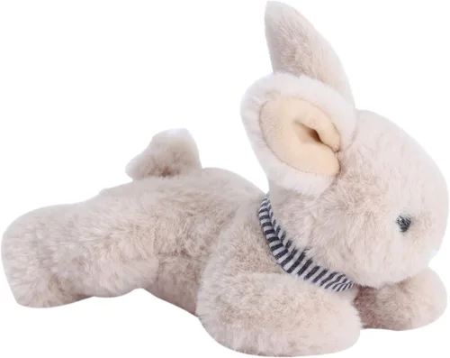 Miniatura 2 de Dilly Dudu - Conejo de peluche beige, adorable regalo, de 6 pulgadas