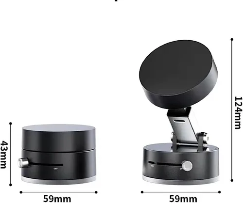 Miniatura 8 de Soporte de teléfono ajustable con interruptor de encendido/apagado, rotación de 360°, plegable y portátil, con soporte de teléfono multiusos