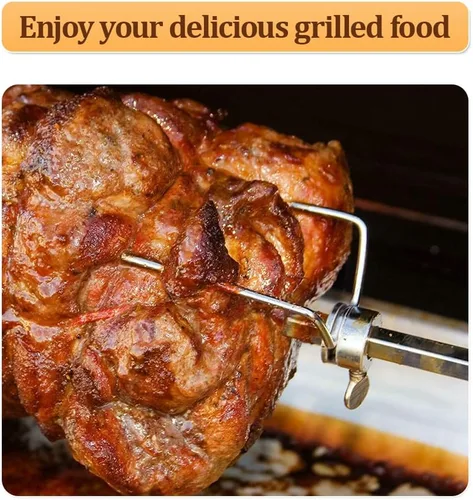 Miniatura 6 de Kit de asador de parrilla para barbacoa de hasta 220 libras, asador de asador de cerdo, resistente, para asador de cerdo, cordero, al aire libre