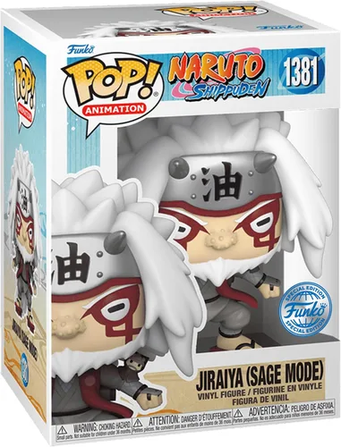 Funko Pop! Animación Naruto Shippuden: Jiraiya Modo Sabio (Sapo) Edición Especial Sanin Edición Exclusiva Multicolor Figura de Vinilo #1381