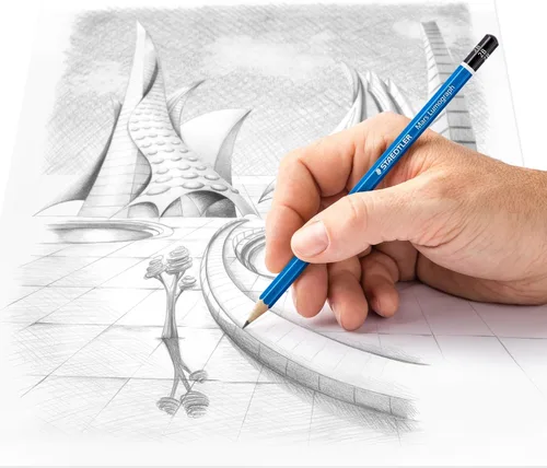 Miniatura 3 de STAEDTLER Mars Lumograph 2B - Lápiz de dibujo artístico de grafito, 6 lápices