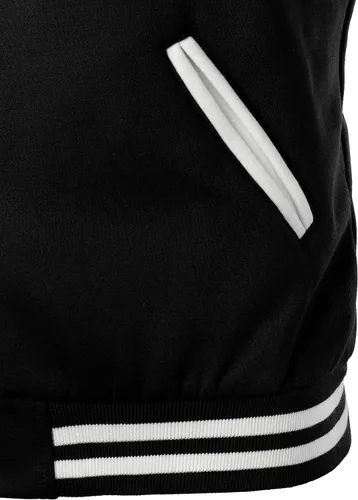 Miniatura 5 de HOOD CREW Chaqueta de béisbol Varsity para hombre de mezcla de algodón