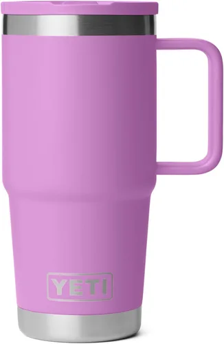 Miniatura 14 de YETI Rambler - Taza de viaje de 20 onzas con tapa abatible con popote, acero inoxidable, aislada al vacío, a prueba de fugas, apta para portavasos