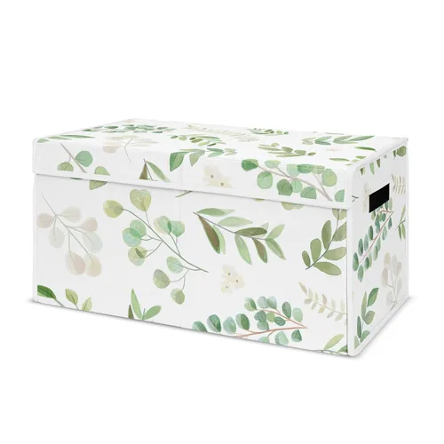 Miniatura 16 de Sweet Jojo Designs Caja de almacenamiento plegable de juguetes con tapa para habitación de bebé, habitación de niños, marfil, bohemio, vintage