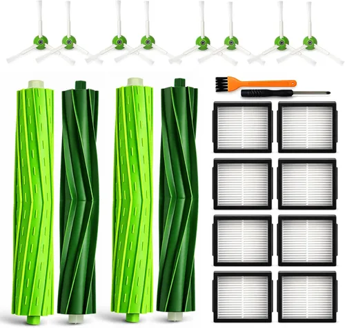 Miniatura 8 de Juego de 2 piezas de cepillo de repuesto compatibles con Roomba i, e & j Series - Compatible con i3 i3+ i4 i4+ i6 i6+ i7 i7+ i8 i8+, e5 e6 e7, j6+