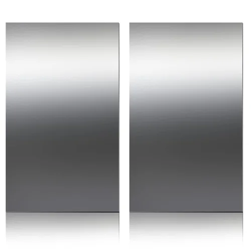 Funrous 2 hojas de acero inoxidable 304, chapa de metal de 12 x 6 x 0.018 pulgadas para manualidades, no hojas planas magnéticas de metal para