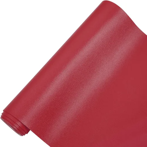 Miniatura 10 de RAMYA Hojas de piel sintética de color liso liso (7.8 x 53 pulgadas), piel sintética, muy adecuadas para hacer aretes, manualidades, lazos, costura