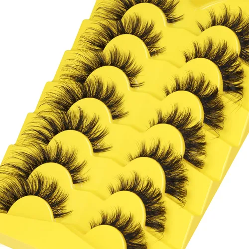 Miniatura 6 de Pestañas de zorro, pestañas postizas, pestañas de aspecto natural, pestañas de banda transparente de 20 mm, pestañas de visón de ojo de gato