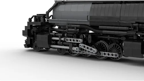Miniatura 5 de Bloques de construcción de locomotora, 1/40 4014 Big Boy RC Train Juego de bloques de construcción, kit de locomotora de vapor a control remoto