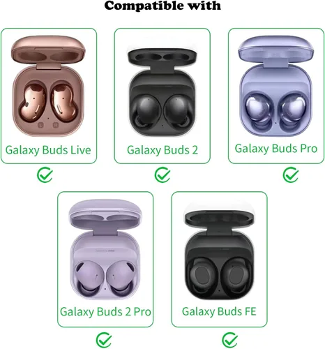 Miniatura 2 de Funda para Samsung Galaxy Buds FE(2023) / Buds2 Pro (2022) / Buds 2 (2021) / Buds Pro (2021) / Buds Live (2020) auriculares con cordón para muñeca