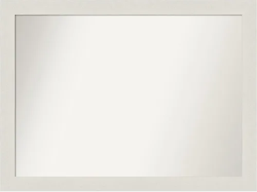 Miniatura 309 de Amanti Art Espejo de baño blanco para sobre el fregadero, 24 x 24 pulgadas, hecho a medida, espejo de tocador cuadrado blanco estrecho, marco