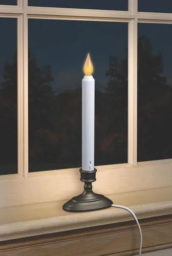 Miniatura 4 de Xodus Innovations FPC1370A - Vela eléctrica de ventana sin llama de 11 pulgadas con inclinación para cambiar el color de la llama y temporizador