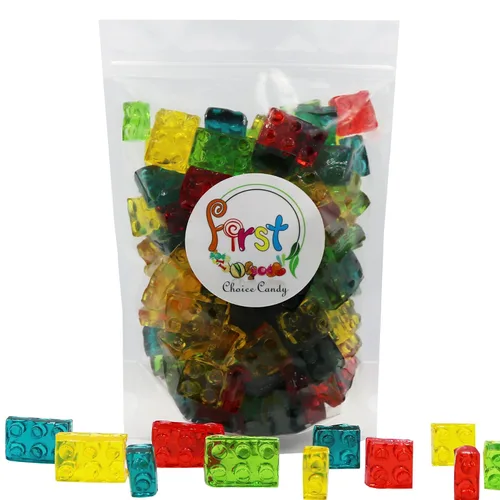 Miniatura 2 de FirstChoiceCandy Caramelos de gomitas jugosas de arcoíris 3D (bloques de construcción 3D, 2 libras)