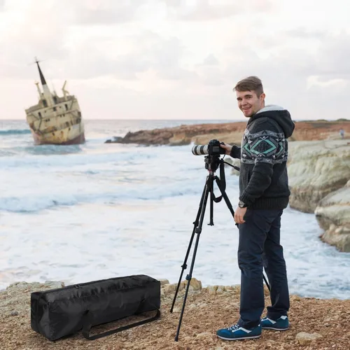 Miniatura 7 de Bolsa de transporte para trípode, resistente al agua, duradera, ligera, multifuncional, con traje resistente para tienda, caña de pesca, luces
