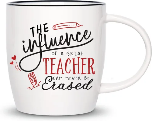 ELEGANTPARK Regalos para Maestros para Regalos de Agradecimiento a Maestros para Mujeres Taza de Café Cumpleaños San Valentín Graduación Acción de