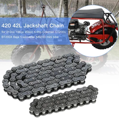 Miniatura 2 de YOXUFA Cadena de Repuesto 420 para Mini Bicicleta Coleman CT200U CT200U-EX BT200X Baja Warrior MB200 Predator 212 200cc 196cc 6.5hp Partes