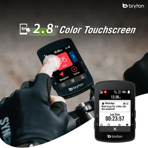 Miniatura 3 de Bryton Rider S510 - Pantalla táctil LCD a color de 2.8 pulgadas con GPS para bicicleta/ciclismo, mapa fuera de línea, compatible con radar