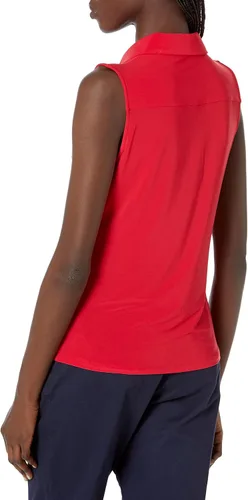 Miniatura 5 de Tommy Hilfiger Camiseta de punto clásica con cuello y botones frontales para mujer