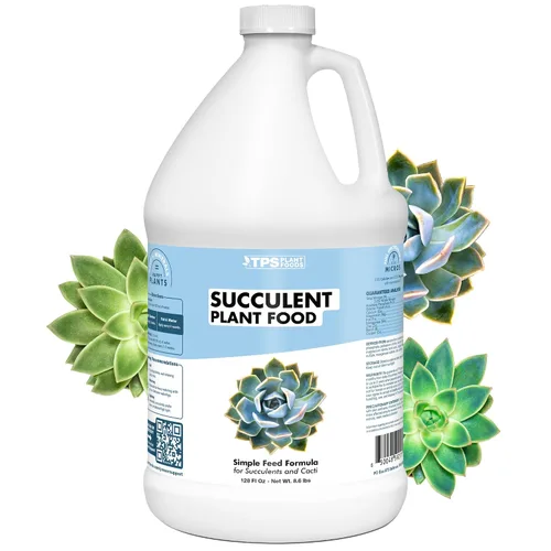 Alimento para plantas suculentas para suculentas, cactus, jade y aloe, fertilizante líquido para plantas de interior, 1 galón (128 onzas)