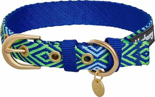 Miniatura 14 de Blueberry Pet - Collar ajustable para perro con forma de diamantes tribales del sudoeste en francés rosa con hebilla de metal, cuello 9-12.5