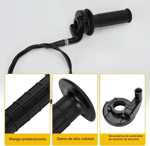Miniatura 7 de HIAORS Kit de mango de cable de acelerador giratorio de 7/8" 22mm para Predator 196cc 212cc 6.5hp Coleman CT200U CT200U-EX BT200X Baja Warrior MB200