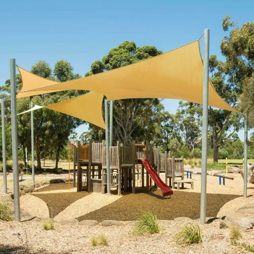 Miniatura 6 de E&K Sunrise - Toldo tipo vela rectangular de 20 x 20 pies, con anilla de acero y cable de alambre, protección UV, para pérgola, patio, jardín