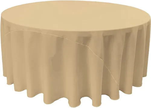 Miniatura 73 de LA Linen - Mantel redondo lavable de popelina de poliéster, resistente a manchas y arrugas, 51", mantel de tela para comedor, cocina, fiesta, Negro