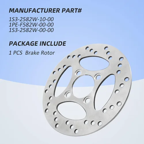 Miniatura 5 de M MATI Rotor de disco de freno trasero para Yamaha Raptor 700 2006-2020 YFZ450 2006-2013 YFZ450X 2008 1S3-2582W-10-00 1PE-F582W-00-00 1S3-2582W-00-00