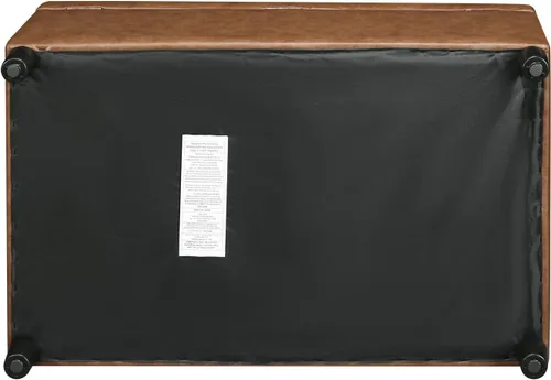 Miniatura 7 de Homebeez Banco de almacenamiento de piel sintética de 34.6 pulgadas, reposapiés otomano copetudo con tapa con bisagras fácil de abrir para sala