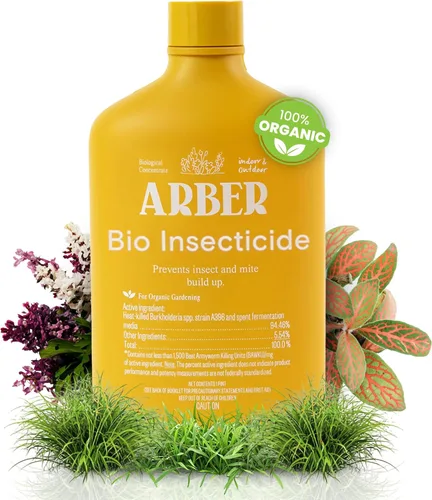Concentrado Líquido Insecticida Orgánico – Spray para Plantas de Interior y Exterior – Controla Mosquitos de Hongos, Pulgones, Moscas Blancas,