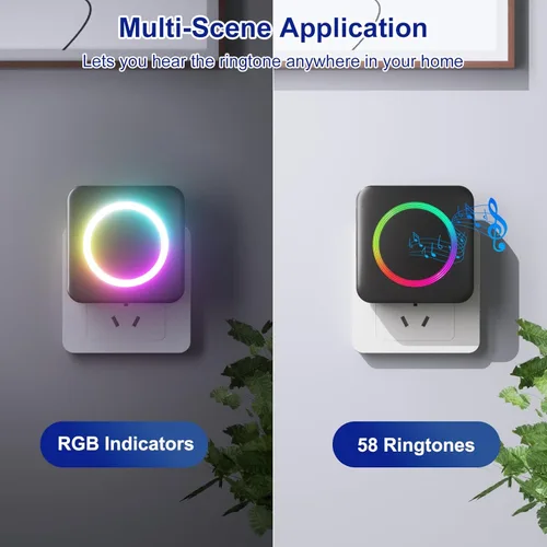 Miniatura 7 de Timbre de puerta inalámbrico - Compatible con Blink Video Doorbell y Blink Video Doorbell (2ª generación) (1 extensor de timbre de video 1 receptor)