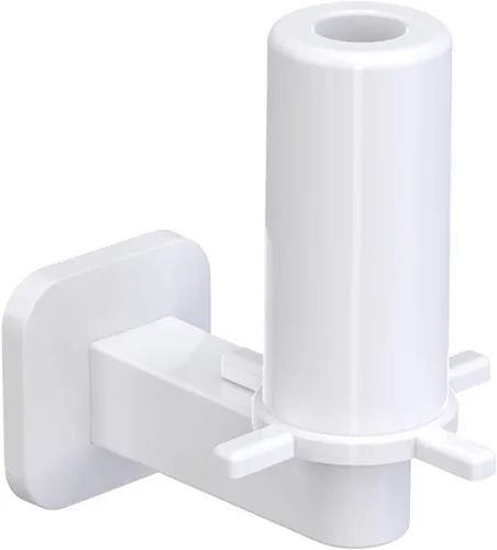 Soporte de papel higiénico autoadhesivo, soporte para toallas de papel, soporte para papel higiénico de baño, fácil instalación, sin taladrar Blanco