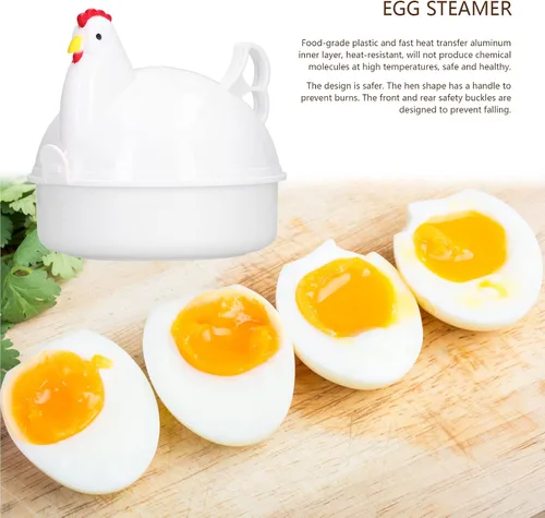 Miniatura 3 de Máquina de huevos hervidos, horno de microondas, calderas de huevo, vaporizador de huevo hervido, maja para microondas, utensilios de cocina