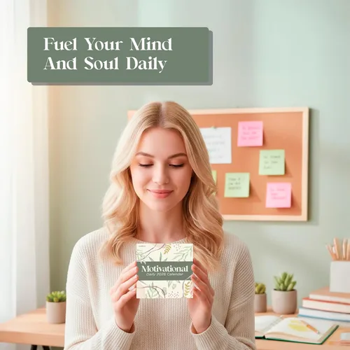 Miniatura 5 de Calendario motivacional 2026 Incluye 365 citas positivas y afirmaciones, disfruta de todo un año de citas inspiradoras, frases y afirmaciones