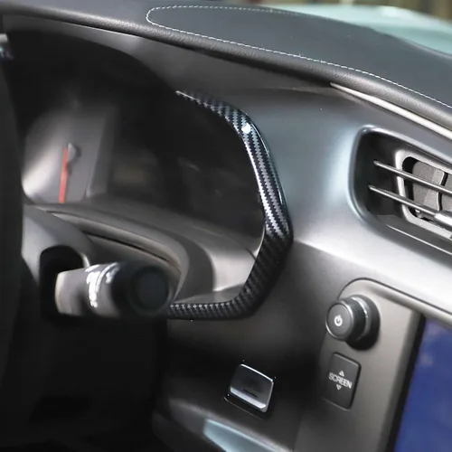 Miniatura 2 de Cubierta de tablero de instrumentos de fibra de carbono para Chevrolet Corvette C7 Accesorios interiores