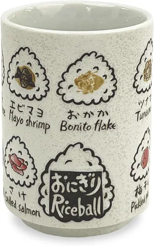 Miniatura 12 de Taza de té japonesa - Cerámica 9 fl oz, Yunomi taza, sushi hecho en Japón (C3-16 Kabuki sukeroku)