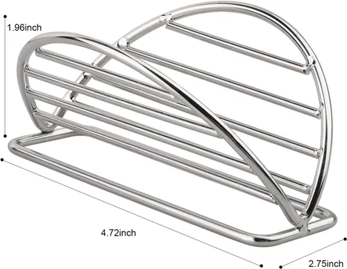 Miniatura 2 de Soporte para tacos de acero inoxidable, soporte para tacos, juego de cocina para tortillas, burritos, fiestas y restaurantes (soportes para taco)