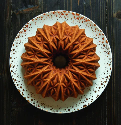 Miniatura 3 de Nordic Ware Cut Crystal Bundt, 10 tazas, dorado