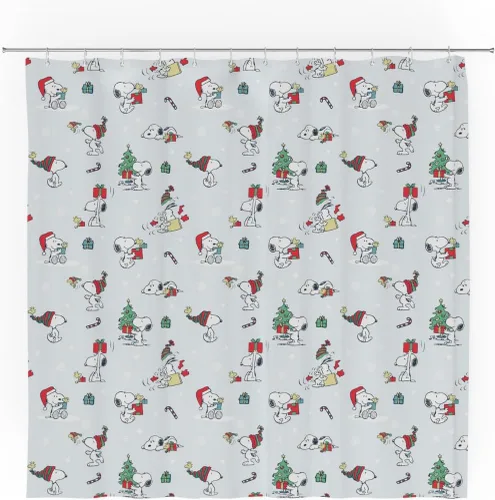 Miniatura 19 de Dr. Seuss The Grinch Holiday - Juego de cortinas de ducha de 13 piezas, cortina de tela de 72 x 72 pulgadas con ganchos, decoración de baño, lavable