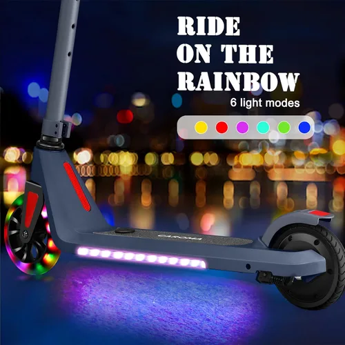 Miniatura 4 de Caroma Electric Scooter for Kids Ages 6-14, 120W Motor & 15 Mph, 85 Mins Ride Time, Adjustable Height & Speed, LED Display, Kids Electric Scooter