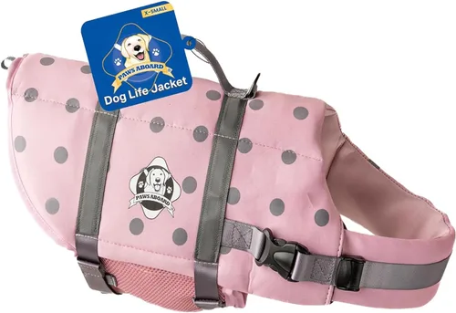 Miniatura 11 de Chaleco salvavidas para perros – Chaleco de natación para perros, ajustable, reflectante, cómodo, varios colores, patrones, chaleco de natación