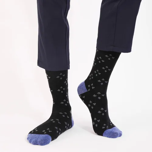 Miniatura 82 de TOEJYJ Calcetines de vestir divertidos para hombre, paquete de calcetines casuales divertidos, coloridos calcetines de algodón a rayas, talla 10-13