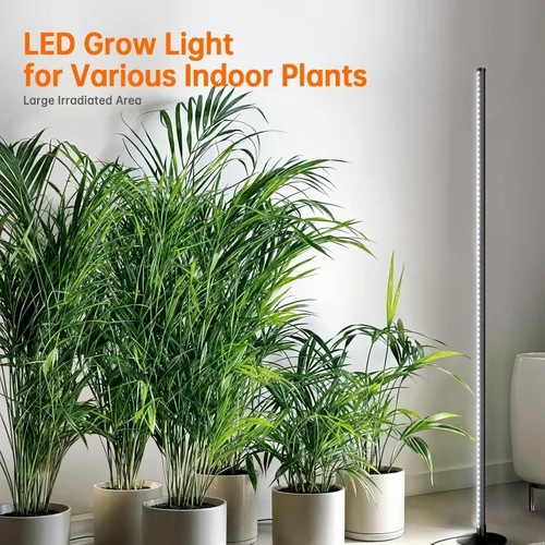 Miniatura 2 de Bstrip Luz de cultivo de pie para plantas de interior, luz de crecimiento vertical con 3 modos de luz, iluminación amplia y regulable, luces