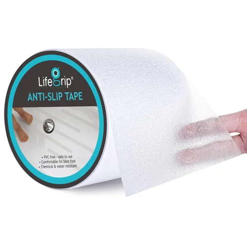 Miniatura 7 de LifeGrip - Cinta antideslizante transparente, de 1 pulgada por 17 pies, cinta de agarre de tracción antideslizante para bañeras, barcos, escaleras