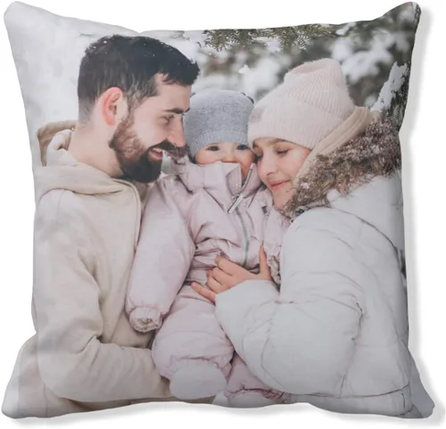 Almohada personalizada: almohada personalizada con imagen y nombre, incluyendo funda e inserción. Impresión a todo color en ambos lados Funda ultra