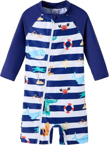 Miniatura 13 de UMELOK Traje de Baño para Bebé Niño UPF 50+ con Protección Solar y Protección contra Erupciones