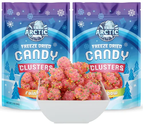 Miniatura 11 de Arctic Farms Caramelos liofilizados en racimos de caramelos de 2 onzas empaquetados y en caja (sabores surtidos)