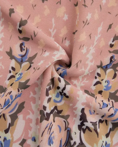 Miniatura 5 de VALOLIA Blusa de manga 34 para mujer, estilo casual, holgada, floral, de malla, plisada, en capas